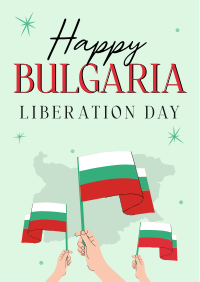 Happy Bulgaria Liberation Day Flyer