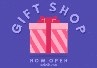 Retro Gift Shop Postcard