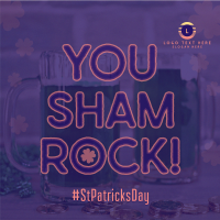 St. Patrick's Shamrock Instagram Post