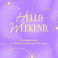 Weekend Greeting Quote Linkedin Post Design