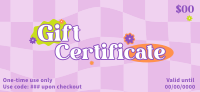 Groovy Retro Gift Certificate Image Preview