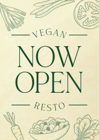 Vegan Menu Poster