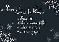 Ways to relax Postcard