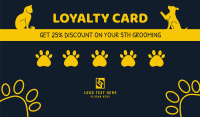 Pet Loyalty Card Business Card