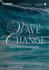 Wave Change Ocean Day Flyer