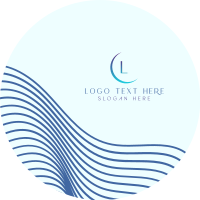 Wave Lines Instagram Profile Picture Image Preview