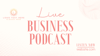 Corporate Business Podcast Facebook Event Cover