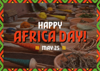 Africa Day Commemoration  Postcard