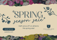 Spring Season Sale Postcard