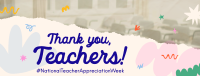 Teacher Week Greeting Facebook Cover Image Preview