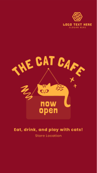 Cat Cafe Instagram Story