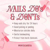 Nails Dos and Donts Instagram Post