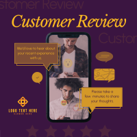 Customer Feedback Instagram Post Design