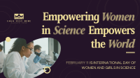 Science Women Quote Animation