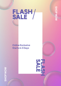 Flash Sale Bubbles Flyer