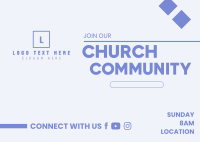 Church Community Postcard