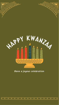 Kwanzaa Candles Facebook Story