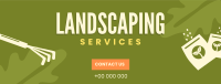 Landscaping Shears Facebook Cover Design