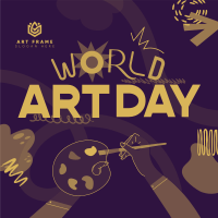 Quirky World Art Day Instagram Post Image Preview