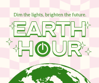 Earth Hour Retro Facebook Post