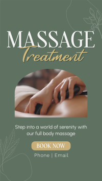 Massage Treatment Wellness TikTok Video