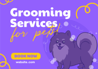 Premium Grooming Services Postcard