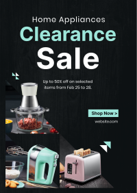 Appliance Clearance Sale Flyer