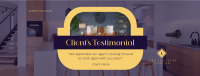 Clean Real Estate Testimonial Facebook Cover