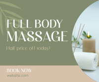 Massage Promo Facebook Post