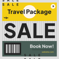Travel Package Sale Instagram Post Design