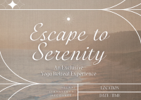 Rustic Yoga Retreat Postcard