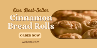 Best-seller Cinnamon Rolls Twitter Post