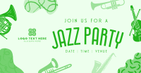 Groovy Jazz Party Facebook Ad