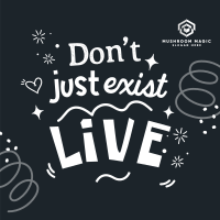 Live Positive Quote Instagram Post Image Preview