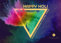 Holi Color Explosion Postcard