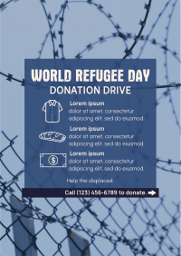 World Refugee Day Donation Drive Flyer