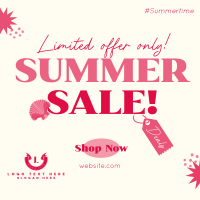 Tropical Summer Sale Instagram Post