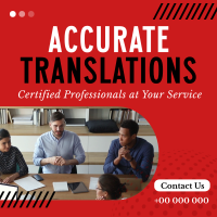 Corporate Translator Professional Instagram Post Design