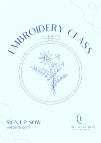 Learn Embroidery Poster