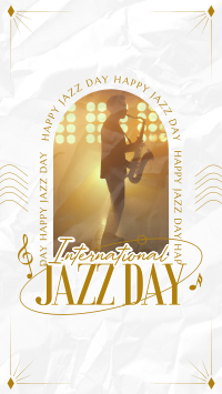 Elegant Jazz Day Facebook Story