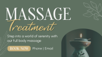 Massage Treatment Wellness Facebook Event Cover