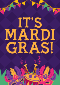 Rustic Mardi Gras Flyer