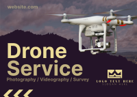 Drone Services Available Postcard Design