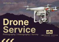 Drone Services Available Postcard Image Preview