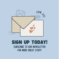 Newsletter Sign Up Instagram Post