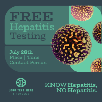 Geometrical Hepatitis Testing Instagram Post