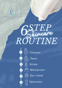 6-Step Skincare Routine Flyer