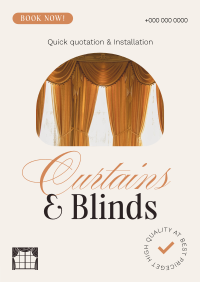 High Quality Curtains & Blinds Poster