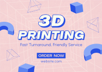 Agnostic 3D Printing Postcard Design