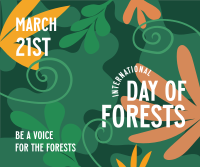 Foliage Day of Forests Facebook Post